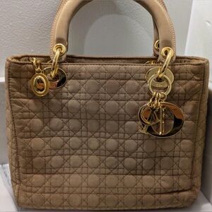 Small “Canage Lady Dior Tote Bag" 🤎